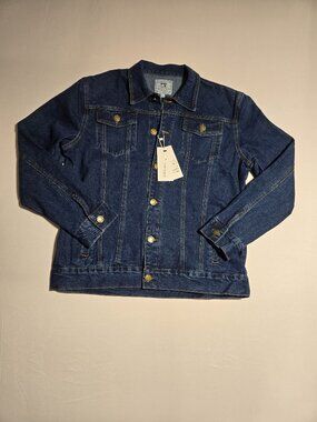NWT Fashion Jeans Art Of Cowboy Denim Jacket 90s Vibe Trucker Mens Jean Coat 5XL